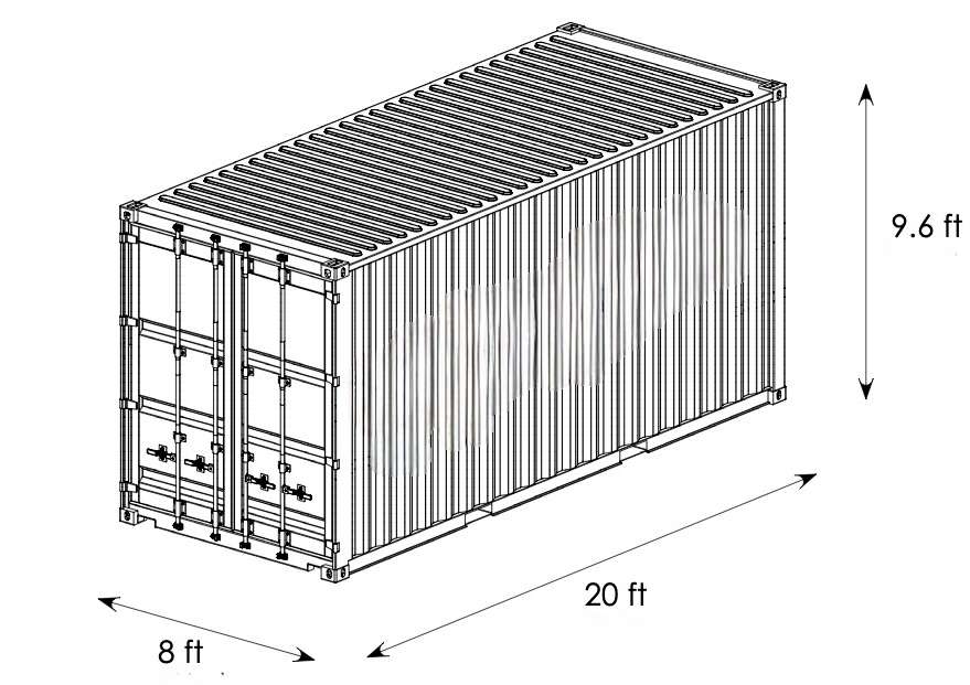 20ft HC isometric view